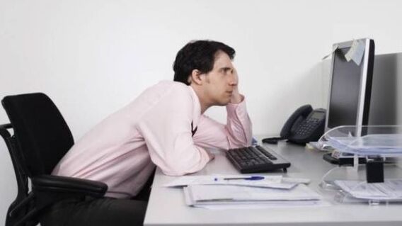 The cause of the impotence is a seated work